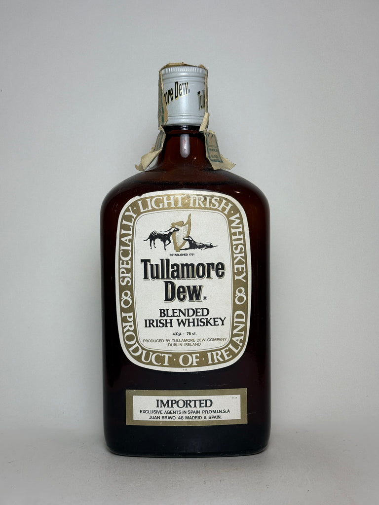 Tullamore Dew Blended Irish Whiskey - 1960s (43%, 75cl)