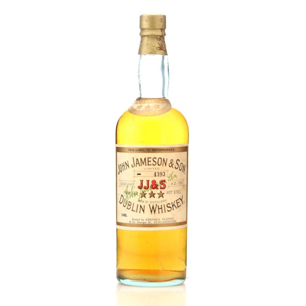 John Jameson & Son Pure Old Pot Still Dublin Whiskey - 1950s (ABV Not Stated, 75cl)