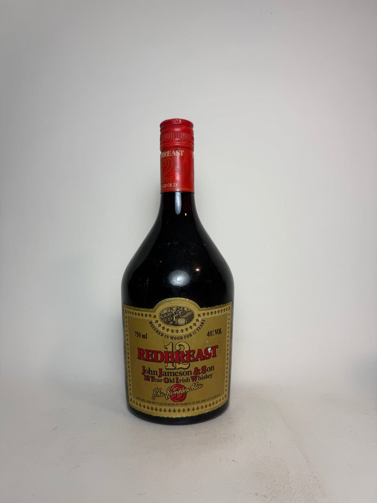 John Jameson & Son's Redbreast 12YO Rare Old Irish Whiskey - 1970s (40%, 75cl)