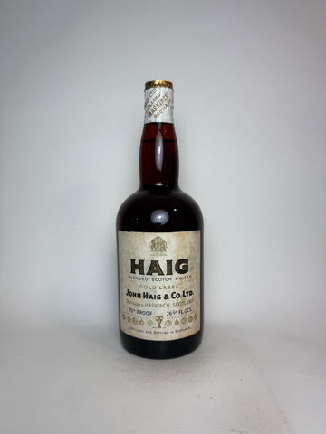 John Haig Gold Label Blended Scotch Whisky - 1950s (40%, 75cl)