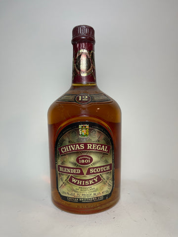 Chivas Regal 12YO Blended Scotch Whisky - 1970s (43%, 95cl)