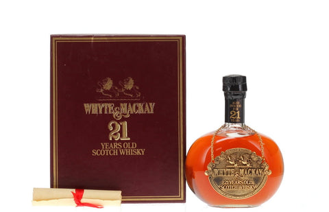 Whyte & Mackay 21YO Blended Scotch Whisky - 1980s (40%, 75cl)