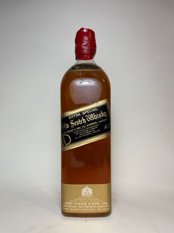 Johnnie Walker Black Label Extra Special Old Scotch Blended Whisky - 1970s (43%, 100cl)