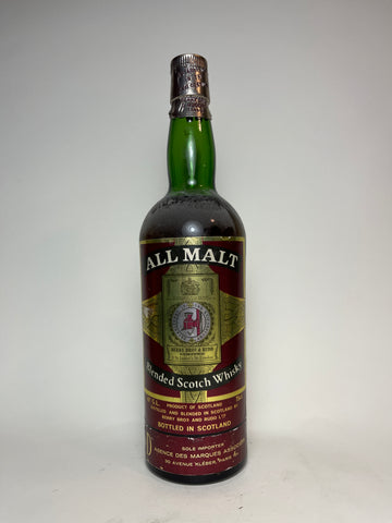 Berry Brothers & Rudd All Malt Blended Scotch Whisky - 1960s (43%, 75cl)