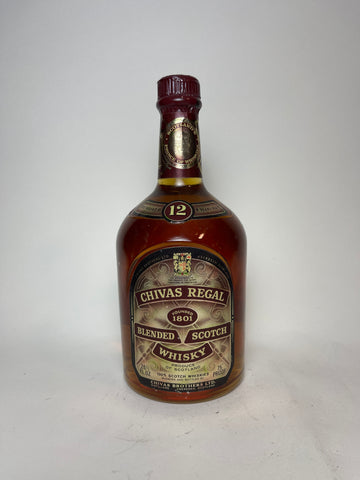 Chivas Regal 12YO Blended Scotch Whisky - 1980s (43%, 75.7cl)