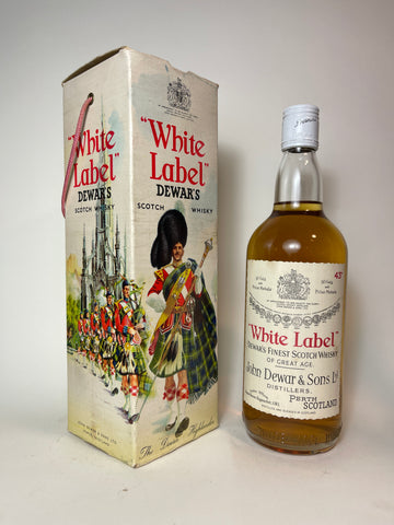 John Dewar's White Label Blended Scotch Whisky - 1970s (43%, 75cl)