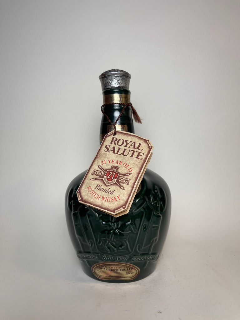 Chivas Royal Salute 21 Year Old Blended Scotch Whisky, Emerald (Green) Flagon - 2000s (40%, 70cl)