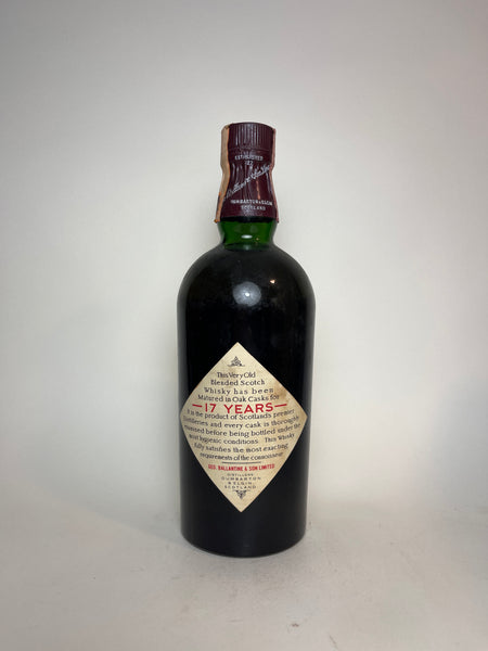 George Ballantine & Son's Ballantine's 17YO Very Old Scotch Blended Wh ...