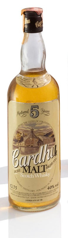 John Walker & Sons' Cardhu 5YO Highland Single Malt Whisky - 1970s (40%, 75cl)