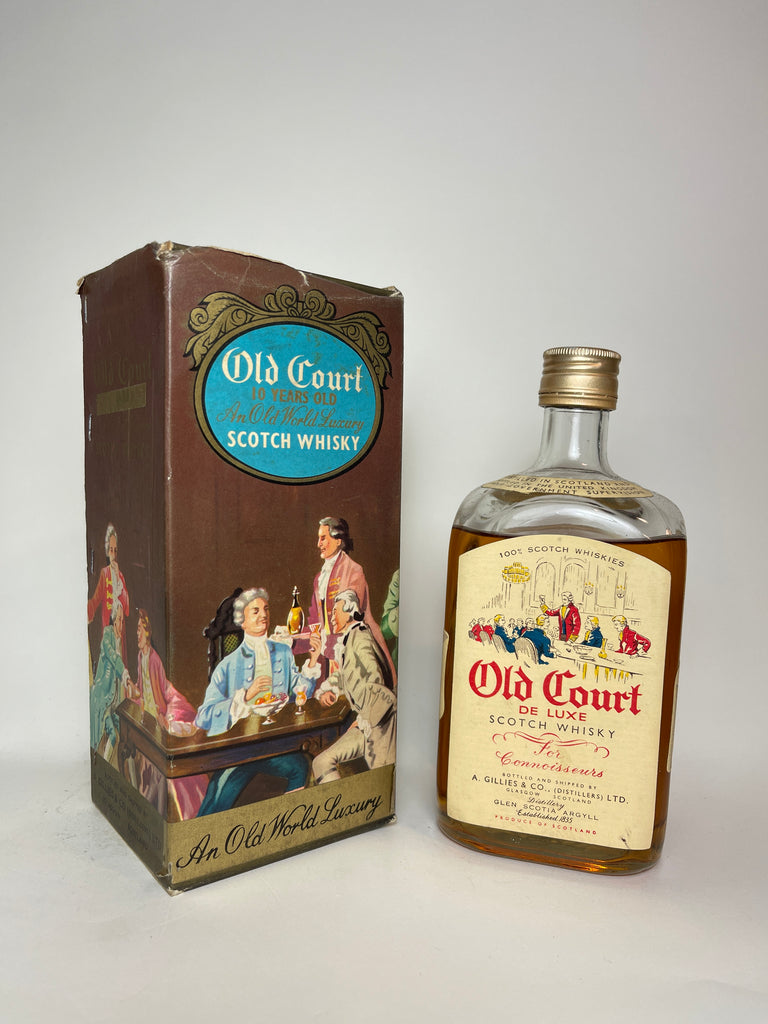 A. Gillies & Co.'s Old Court De Luxe Blended Scotch Whisky For Connoisseurs - 1970s (ABV Not Stated, 75cl)