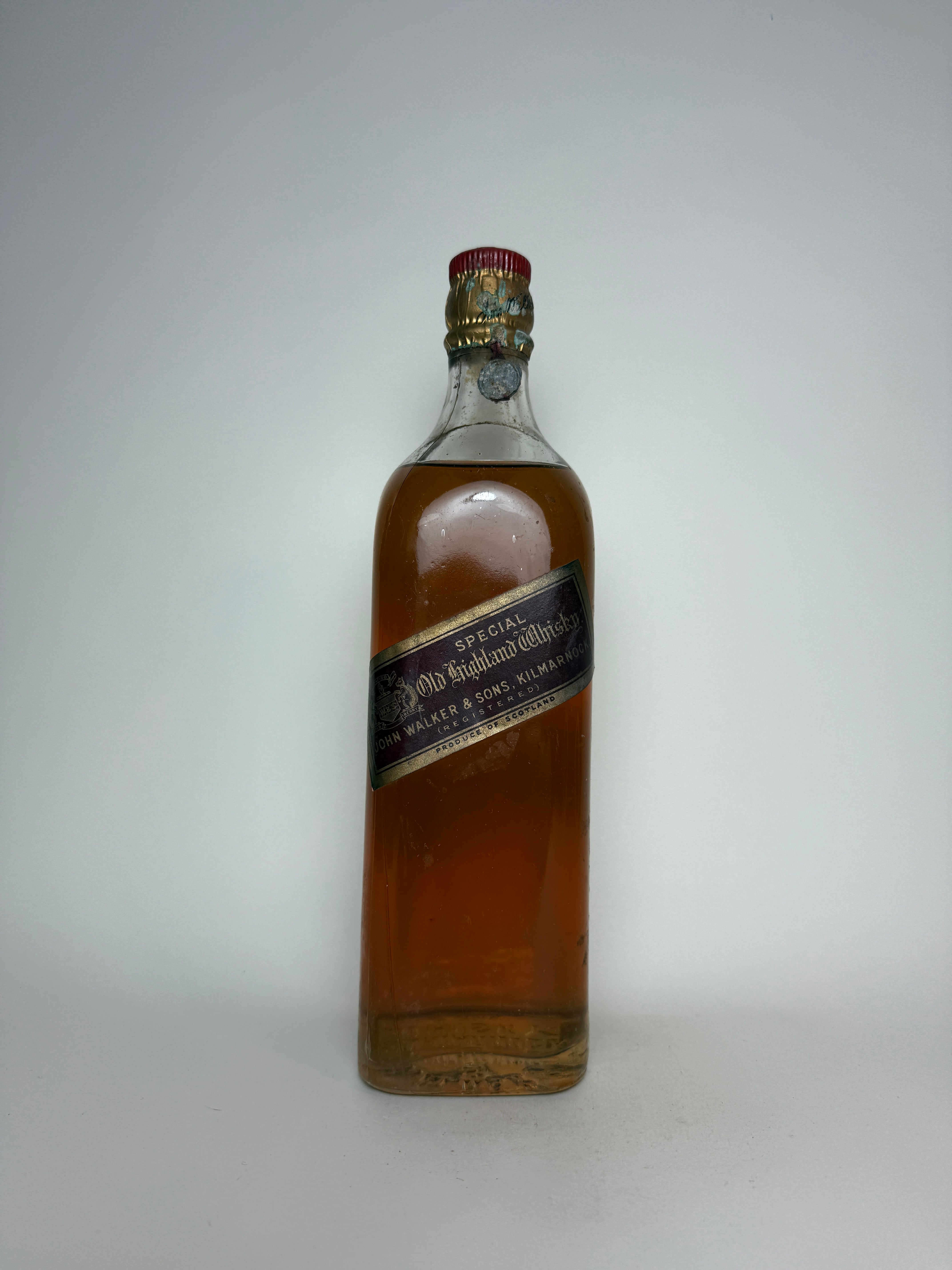 Vintage Johnnie Walker Old Scotch Whisky 1980's Con Scatola