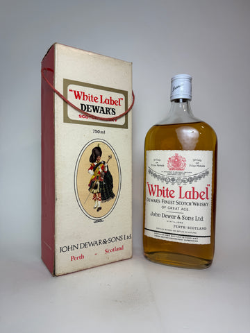 John Dewar's White Label Blended Scotch Whisky  - 1970s (ABV Not Stated, 75cl)