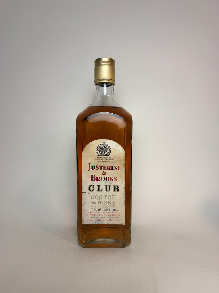 Justerini & Brooks' Club Blended Scotch Whisky - 1970s (40%, 75cl)