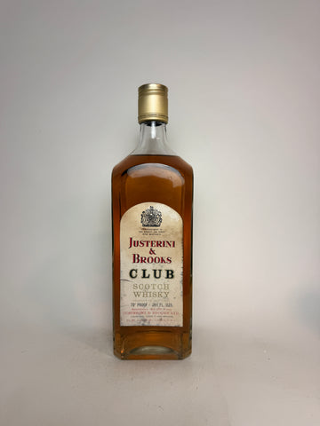 Justerini & Brooks' Club Blended Scotch Whisky - 1970s (40%, 75cl)