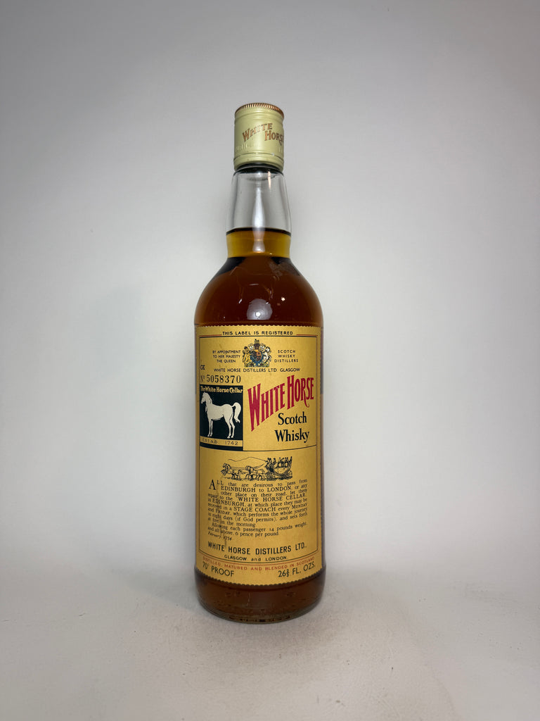 White Horse Blended Scotch Whisky - late 1960s / early 1970s (40%, 75.7cl)