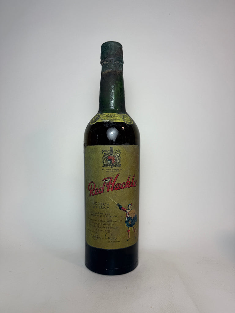 Hepburn & Ross Ltd. 'Red Hackle' Blended Scotch Whisky - 1930s (ABV Not stated, 75cl)