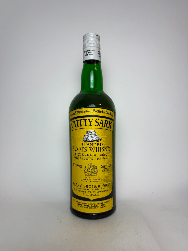 Berry Brothers & Rudd Cutty Sark Blended Scotch Whisky - 1970s (40%, 75cl)