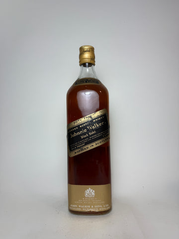 Johnnie Walker Black Label 12YO Blended Scotch Whisky - 1970s (43.4%, 100cl)