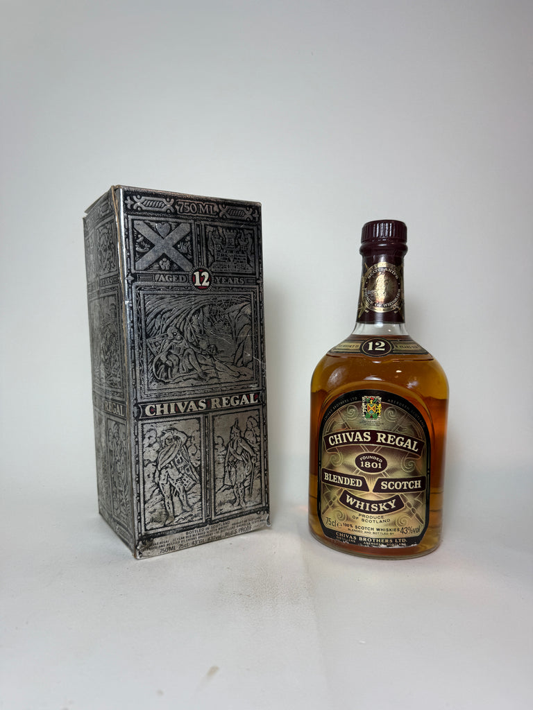 Chivas Regal 12 Year Old Blended Scotch Whisky - Early 1980s (43%, 75cl)