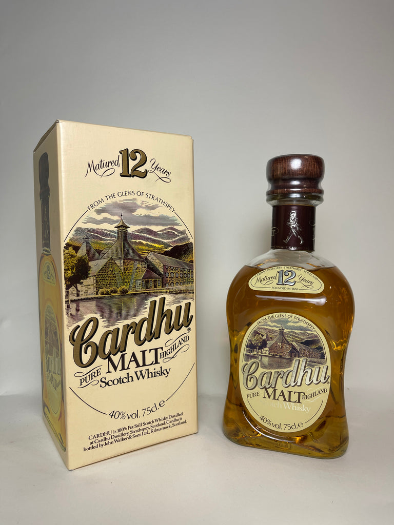 Cardhu 12YO Pure Malt Highland Scotch Whisky - 1980s (40%, 75cl)