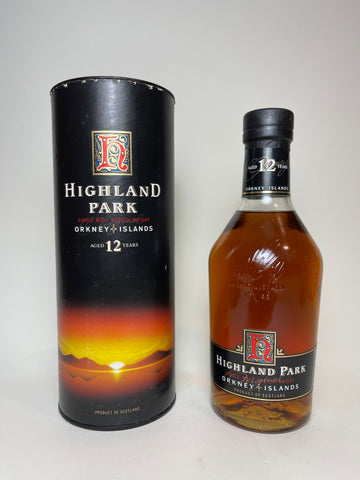Highland Park 12YO Orkney Single Malt Whisky - 1990s (40%, 70cl)