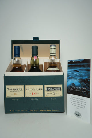 The Classic Malts Collection Box Set:  Talisker 10, Lagavulin 16, Cragganmore 12 - post-1988 (45.8/43/40%, 60cl)