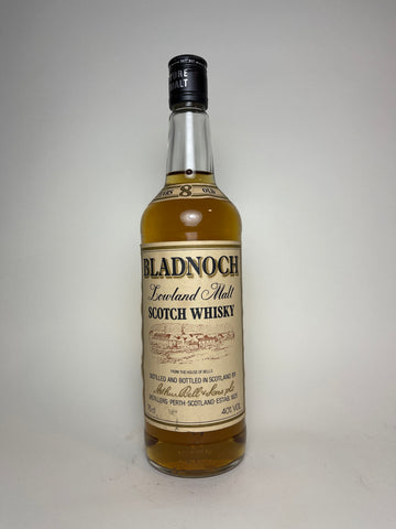 Arthur Bell & Sons Bladnoch 8YO Lowland Single Malt Scotch Whisky - 1980s (40%, 75cl)