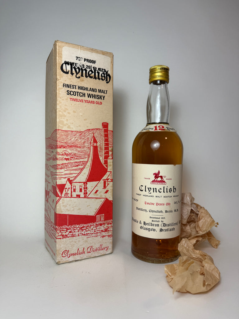 Ainslie & Heilbron's Clynelish 12YO Highland Single Malt Scotch Whisky - Distilled 1960s / Bottled 1970s (40%, 75cl)