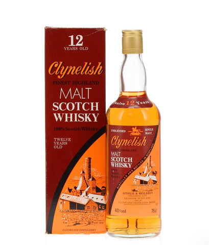 Ainslie & Heilbron's Clynelish 12YO Highland Single Malt Scotch Whisky - Distilled 1970s / Bottled 1980s (40%, 75cl)