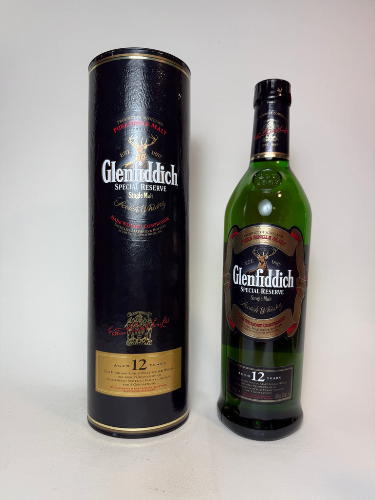 Glenfiddich 12YO Special Reserve Pure Single Malt Scotch Whisky - 1990s (43%, 70cl)