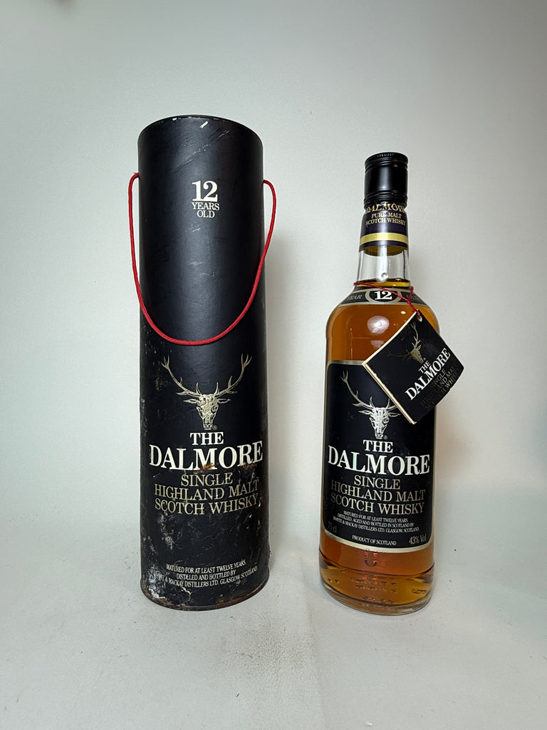 Whyte & Mackay's The Dalmore 12YO+ Highland Single Malt Scotch Whisky - 1980s (43%, 75cl)