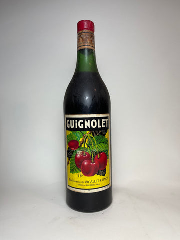 Bigallet & Jinot Guignolet Cherry Liqueur - 1950s (18%, 100cl)