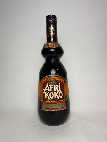 Afri Koko Chocolate-Coconut Liqueur - 1980s (28%, 71cl)