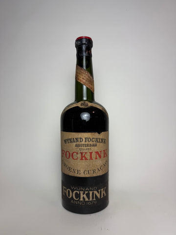 Wynand Fockink Green Curaçao - 1910-36 (ABV Not Stated, 75cl)