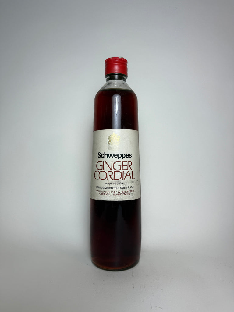 Schweppes Ginger Cordial - 1970s (0%, 72.4cl)