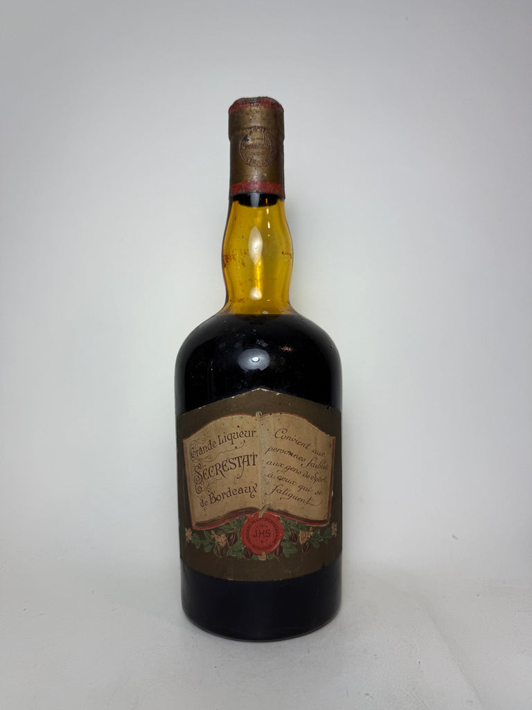 J. H. Sécrestat Grande Liqueur de Bordeaux - 1940s (ABV Not Stated, 100cl) (Copy)