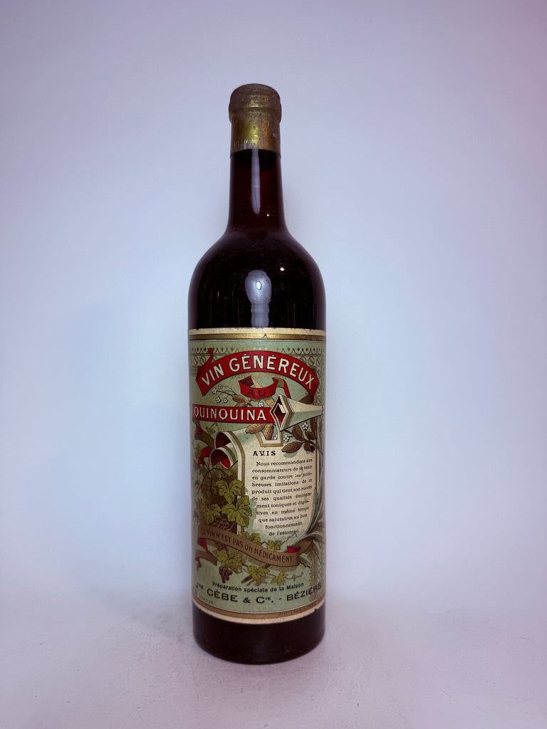 Jeanne Cèbe Vin Généreux Quinquina - 1950s (ABV Not Stated, 70cl)