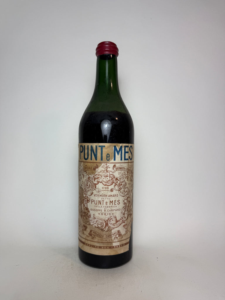 Carpano Punt e Mes Vermuth Amaro - Dated 1950 (ABV Not Stated, 100cl)