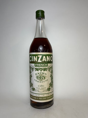Cinzano French Extra Dry White Vermouth - 1960s (18%, 100cl)