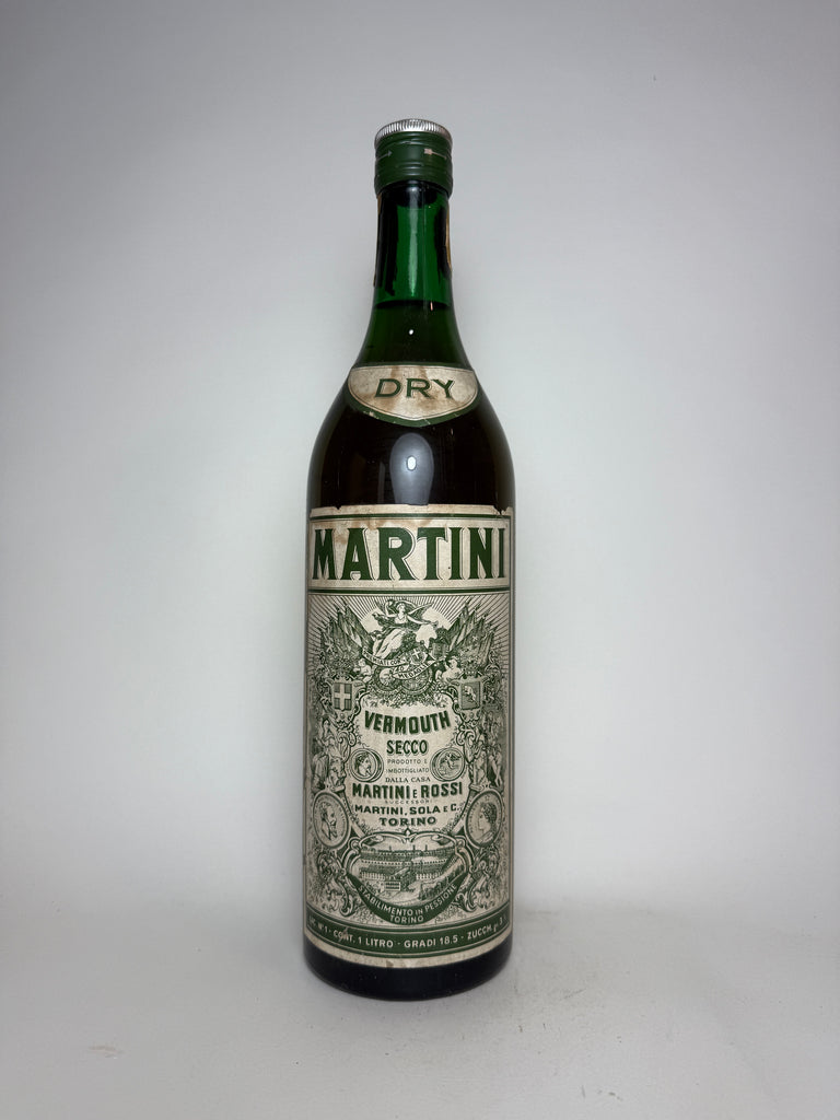 Martini & Rossi Dry White Vermouth - 1960s (18.5%, 100cl)