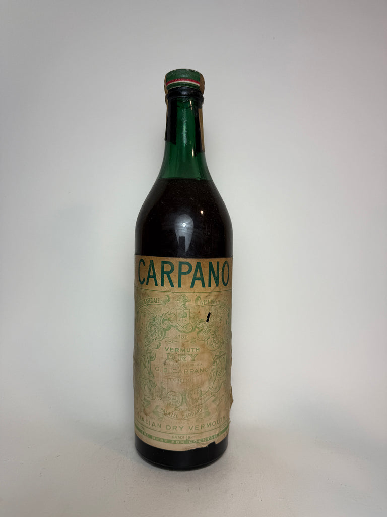 Carpano Dry White Vermouth - 1960s (18%, 100cl)