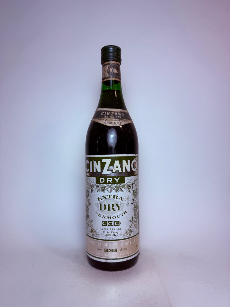 Cinzano French Extra Dry White Vermouth - 1960s (18%, 100cl)