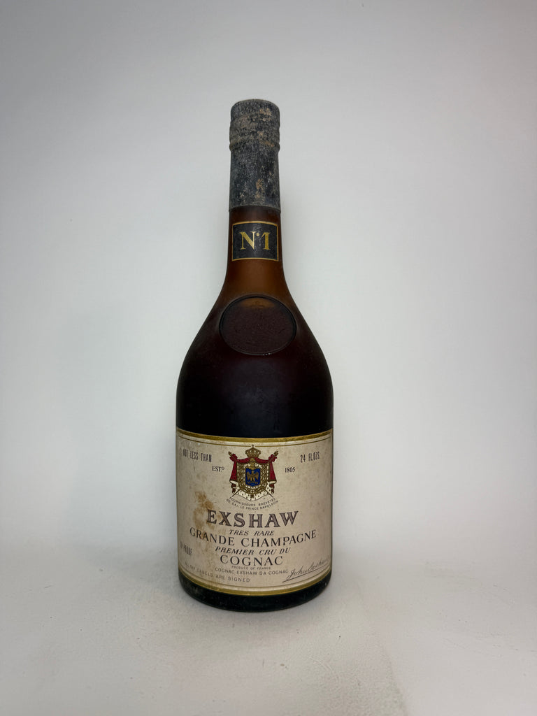 Exshaw Très Rare Grande Champagne Premier Cru Cognac - 1970s (40%, 70cl)