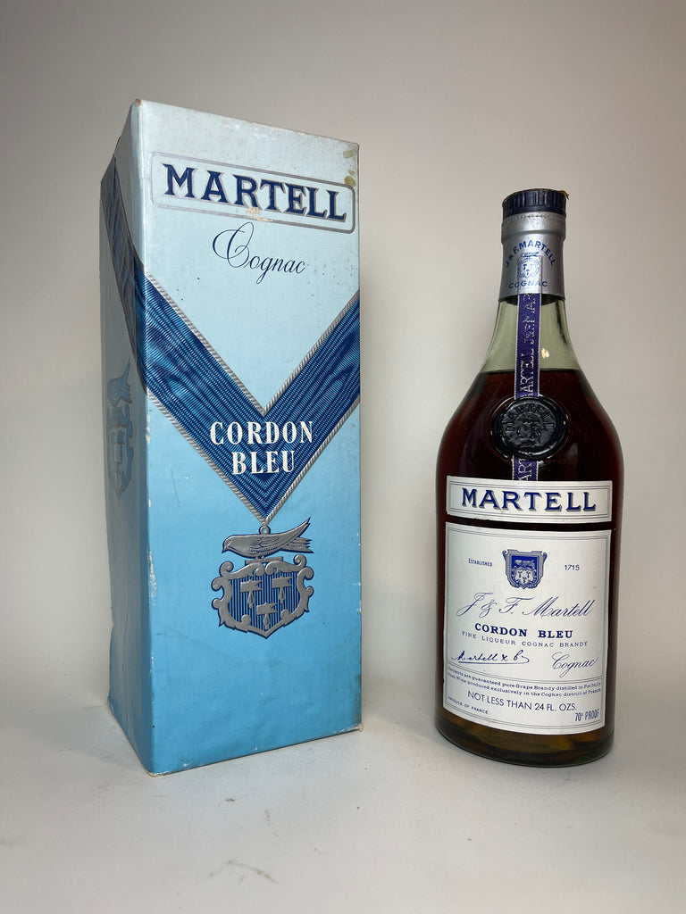 J. & F. Martell Cordon Bleu Fine Liqueur Cognac Brandy - 1970s (40%, 68cl)