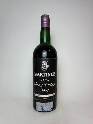 Martinez Finest Vintage Port - Vintage 1963 (20%, 75cl)