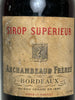 Archambeaud Frères Sirop Supérieur de Grenadine - 1930s (0%, 75cl)