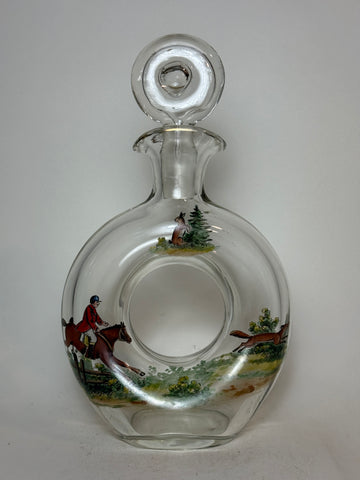 An English Stopped Glass Decanter - 1950s (c. 37.5cl)