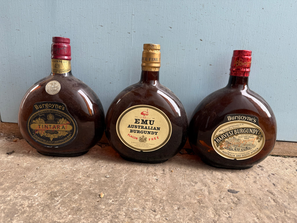 21 Empty Liquor Bottles - 1950s and earlier