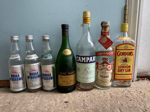 Empty Spirits Bottles - 1960-90s (75-100cl)