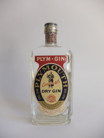 Coates & Co.'s Plym-Gin Dry Gin - Late 1960s/Early 1970s (46%, 75cl)